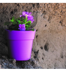 Linea round low flowerpots